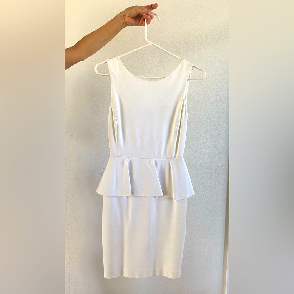 White Peplum dress, Banana Republic